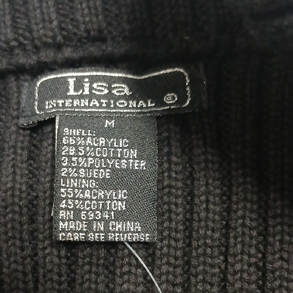 Black Faux Fur Vest, By Lisa, Sz M, new With Tags - Picture 7 of 11